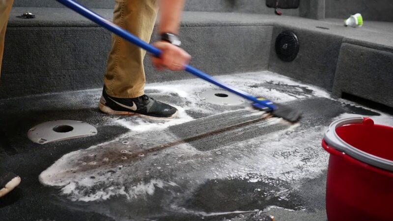 bass boat carpet maintenance