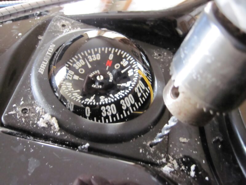 installing a boat compass